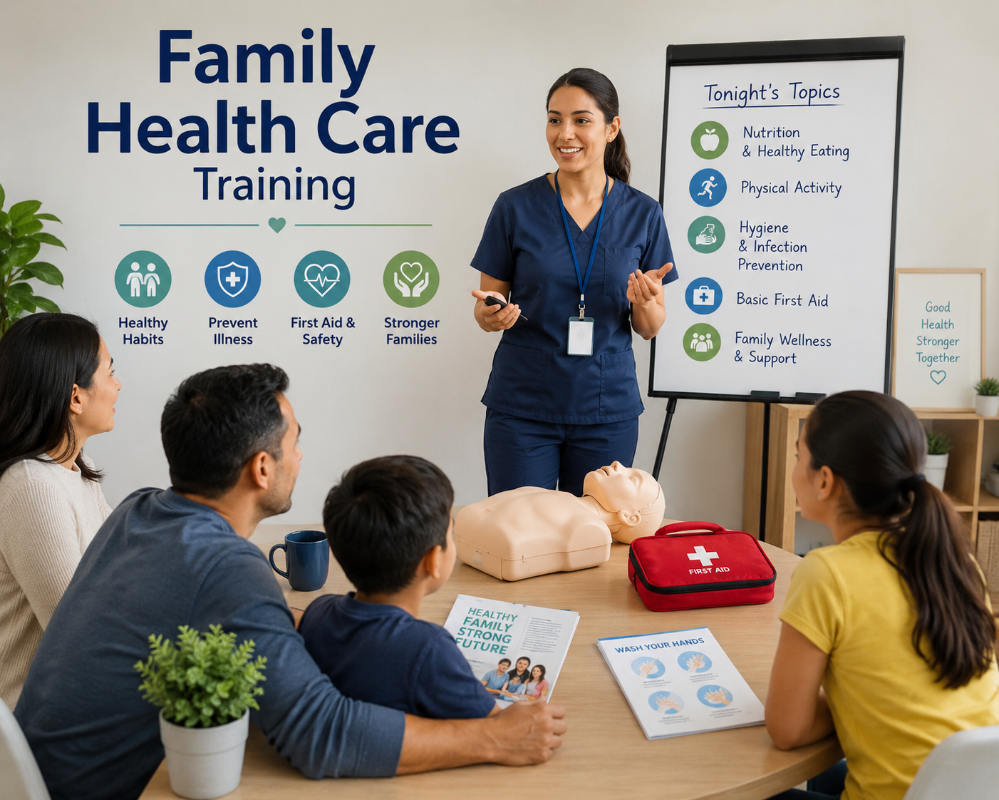 Elderly care training - caregiver helping senior